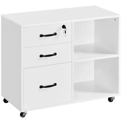 File Cabinets Filing Cabinet With 3 Drawers Printer Stand For Home/ Office Used • $49.99