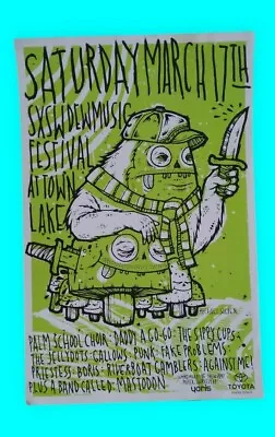 2013 SXSW Flatstock Art Silkscreen Poster Michael Sieben Mastadon Against Me  • $121.64