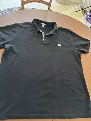 Burberry Brit Polo Mens Polo Shirt XXL Black • $52.04