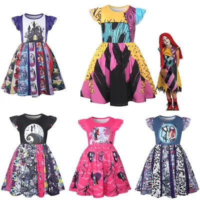 £14.50 • Buy The Nightmare Before Christmas Sally Kids Girls Costume Cosplay Halloween Dress 