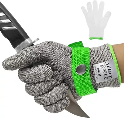 Level 9 Cut Resistant Glove Stainless Steel Mesh For Butcher Meat Slicing1-Pack • $17.49