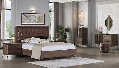 Montego Contemporary Modern Queen Bedroom Set For A Total Of 5 Pieces • $2999