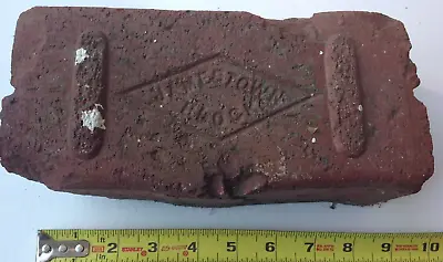 Paving Brick Jamestown Block Vintage Reddish  Heavy Thick Old Street Paver • $15.99