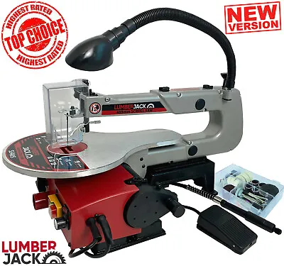 Variable Speed Scroll Saw  16  125W With Blade LED Lamp Dust Blower Lumberjack • £159.99