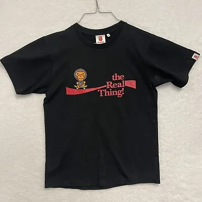 Rare A Bathing Ape Bape X Coca Cola Coke Baby Milo Real Thing SS T-Shirt Size S • $99.99