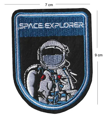 Space Explorer Iron / Sew On Embroidered Patch Badge Astronaut Embroidery Nasa • £2.99