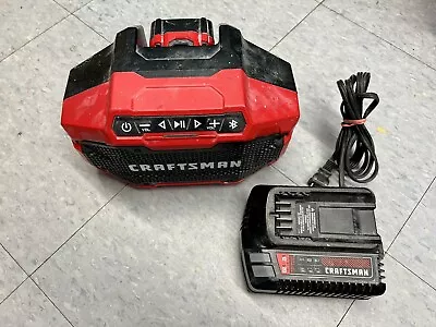 CRAFTSMAN CMCR001 V20 Wireless Portable Bluetooth Speaker W/ Charger+Battery • $79.99