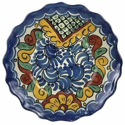 Talavera Style Mexico Pottery Decorative Wall Plate • $25