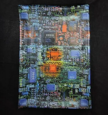 $33 • Buy 59x37  Millennium 2000 Y2K Computer Circuit Board Fabric Synthetic Stretch