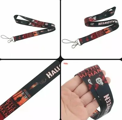 Michael Myers Lanyard Halloween Movie Necklace Keychain Key Holders S2 • $9.86