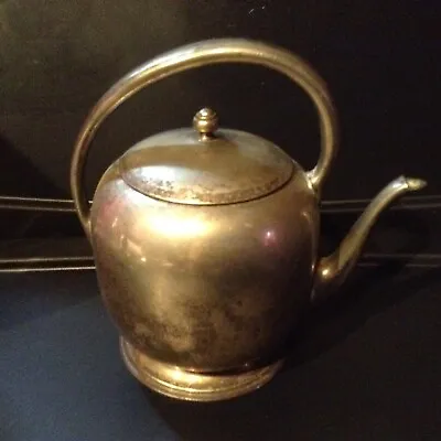 1890 Forbes Silverplate On Copper Tea/Coffee Pot Meriden Ct • $20