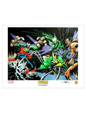 Spider-Man Sinister Six Lithograph Signed Jae Lee Marvel Comics Kraven Vulture • $19.99