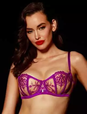 $119 • Buy Brand New Honey Birdette Gabrielle Orchid Bra  Size 12B