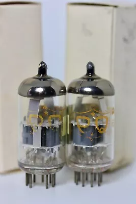 £121.37 • Buy 1972 Amperex P.q.holland Orange 6dj8 Ecc88 6922 E88cc Tube Pair Tektronix Tested