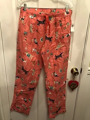 Old Navy Flannel Pajama Bottoms NWT Medium Matching Family Christmas Dog Pattern • $13.49