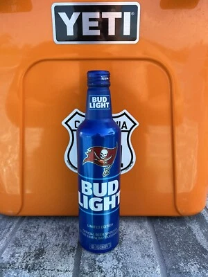 $4 • Buy BUD LIGHT Aluminum Beer Bottle #504007 2023 Tampa Bay Buccaneers