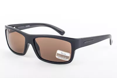 Serengeti MARTINO Shiny Black / Polarized Drivers Sunglasses 7489 60mm • $299