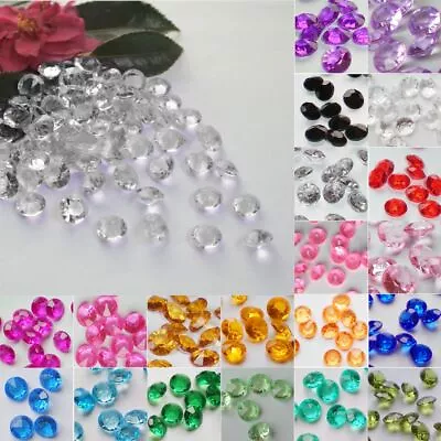 TtS 3 4.5 6 10MM Wedding Party SCATTER Table Crystals Diamonds Acrylic Confetti • £3.79