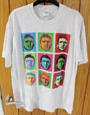 Manchester United Eric Cantona Andy Warhol T SHIRT  LARGE L • £15