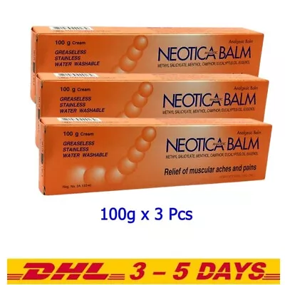 Pack 3 X 100g Neotica Balm Sport Relaxing Massage Cream  Sport & Muay Thai Balm • $43