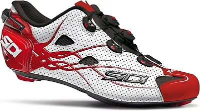 Limited Edition Sidi Shot Air Bahrain Merida 45.5 Cycling Shoes White/Red/Black • $379.97