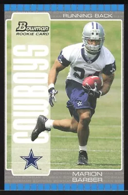 2005 Bowman Rookie Card Marion Barber RC #124 Dallas Cowboys • $1.59