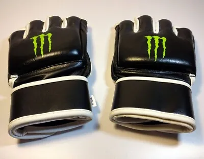 New Monster Energy MMA Leather Gloves UFC Martial Arts Size XL • $89