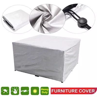 Sliver Outdoor Furniture Cover Garden Patio Rain Waterproof Table Protector Home • $13.99