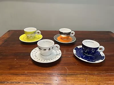 £195 • Buy Signed Rare Illy Art Collection Espresso Cups & Saucer Set 2006. Gifted By Illy
