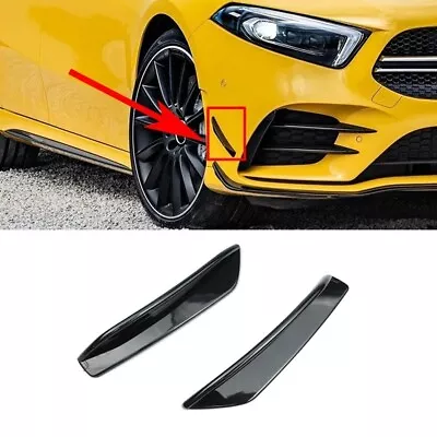 Front Bumper Splitter Spoiler Side Canards For Mercedes Benz A-Class W176 C117 • £11.79