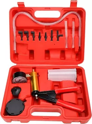 $20.99 • Buy Hand Held Vacuum Pressure Pump Tester Set Brake Fluid Bleeder Bleeding Kit W/Box