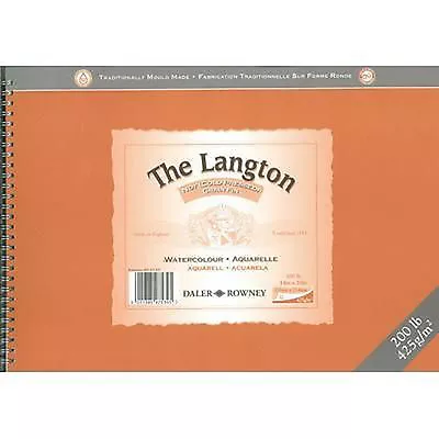 Daler Rowney Langton Watercolour Spiral Pad - 200lb / 425gsm - NOT - 16  X 12   • £42.99