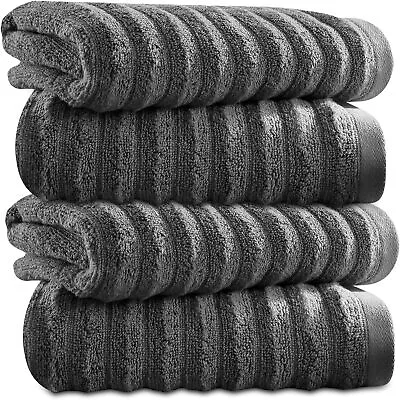 Bamboo Face Cloths Washcloths Pack Of 6 Baby Exfoliating Washcloth Flannel Set • £18.79