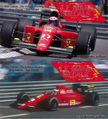Decals Ferrari F643 Monaco GP 1991 1:32 1:43 24 18 641.2 Slot Prost Decals • $7.93