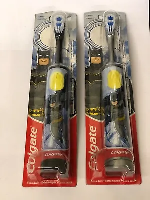 2x Colgate Batman Battery Powered Kids Electric Toothbrush   FREE UK P&P • £9.95