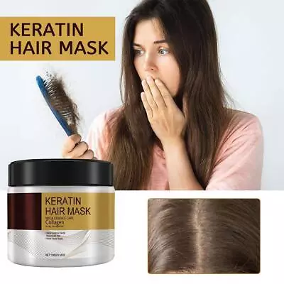 KERATIN PROTEIN COLLAGEN HAIR MASK FOR DRY DAMAGED HAIR REPAIR TREATMENT 100g L5 • £5.80