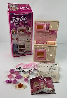 Vintage 1987 Mattel Barbie Sweet Roses Cooking Center Kitchen W/ Box • $31.49