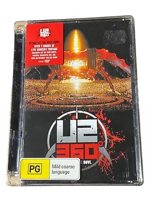 U2: 360° At The Rose Bowl Live DVD 2010 Includes Booklet Inside Free Postage • $9.95