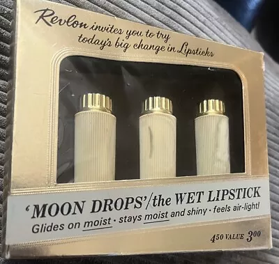 VINTAGE REVLON MOON DROPS REFILL LIPSTICK -3 Pack • $69