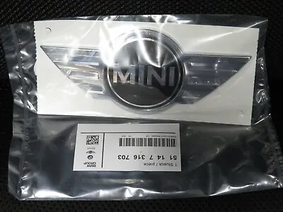 OEM MINI Cooper 2014-2018 F55 F56 F57 MINI Wings Logo Front Emblem 51147316703 • $39.55