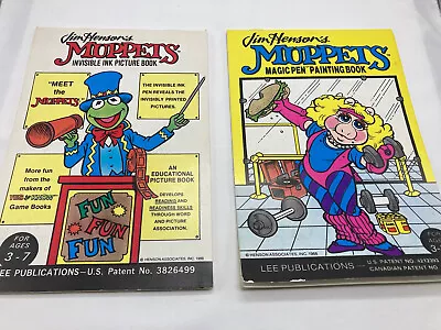 READ- Used Set Of Muppets Magic Pen Painting Book & Invisible Ink Picture Book • $11.99