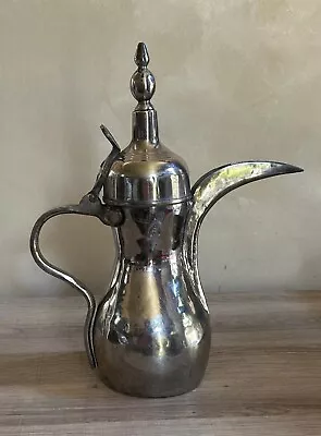 Vintage Antique Arabic Islamic Dallah Copper Coffee Pot - Hand Made Middle East • $899