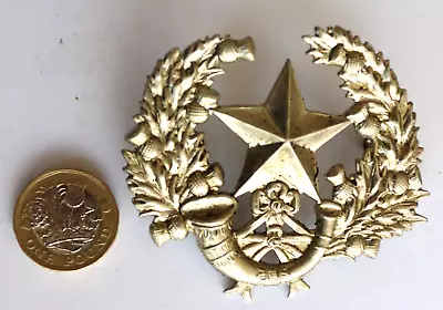 Scotland Cameronians Scottish Rifles Glengarry Large Badge • £14.95
