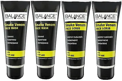 £7.99 • Buy Balance Snake Venom Face Scrub & Face Mask (4 X 75ml)