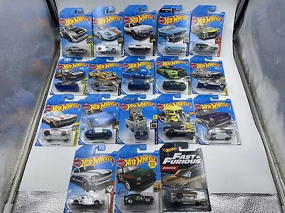 Hot Wheels Mixed Lot Of 18 New On Cards 1:64 -VW Ford Porsche Minecraft Nissan + • $19.99