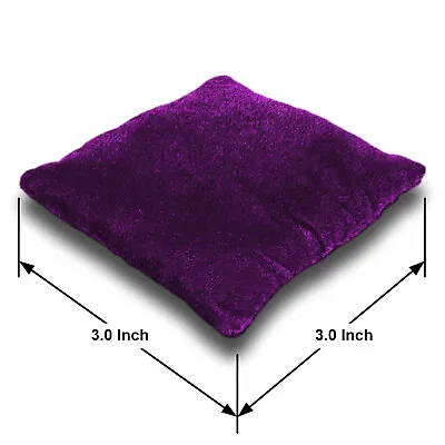 Violet Purple Velvet Crystal Pillow Sphere Or Point Stand 4 Sizes 3.0  To 5.5  • $9.99