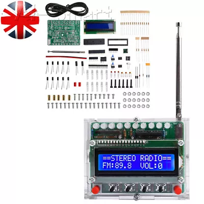 RDA5807 87-108MHz Electronic Radio Kit LCD Digital FM Radio Receiver Assembly UK • £13.94