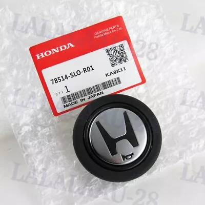 $28.28 • Buy JDM Horn Button For Momo Steering Wheel For Honda Acura NSX EG6 EK9 DC2 Black