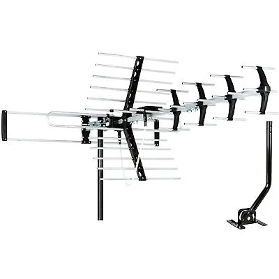 HDTV Yagi Antenna 4K ATSC 3.0 Weather Proof UHF VHF FM High Gain 1080p W/ Pole • $58.95