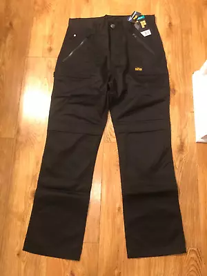 £16 • Buy Beagle Mens Work Trouser Black 34/32 Site